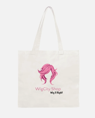 White Canvas Tote Bag with Logo