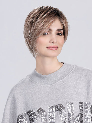 JAVA by Ellen Wille in CANDY BLONDE ROOTED 101.26.60 | Pearl Platinum, Dark Strawberry Blonde and Pearl White with Shaded Roots