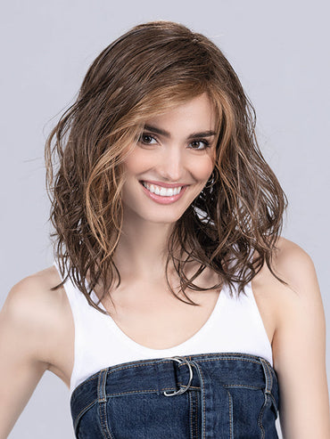 TABU by Ellen Wille in MOCCA LIGHTED 830.9.16 | Medium Brown Blended with Light Auburn, Medium Warm Brown and Medium Blonde Blend with Highlights Throughout and Concentrated in the Front