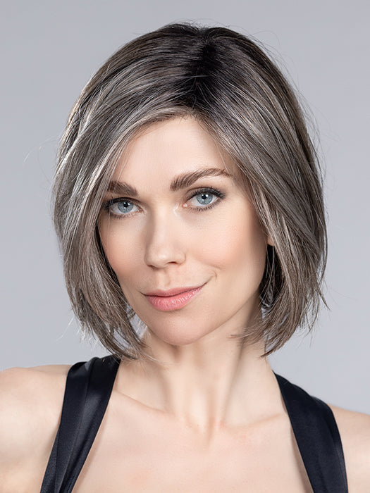 ELITE by ELLEN WILLE in SMOKE ROOTED 48.38.36 | Lightest and Light Brown with Medium Brown and Grey Blend