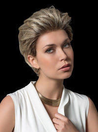 CHARME SOFT  by ELLEN WILLE in CHAMPAGNE ROOTED 24.22.14 | Lightest Ash Blonde and Light Neutral Blonde with Medium Ash Blonde Blend and Shaded Roots