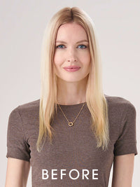 Barely There Wavy 16" by Envy | HF Synthetic Lace Front Topper | Partial Mono