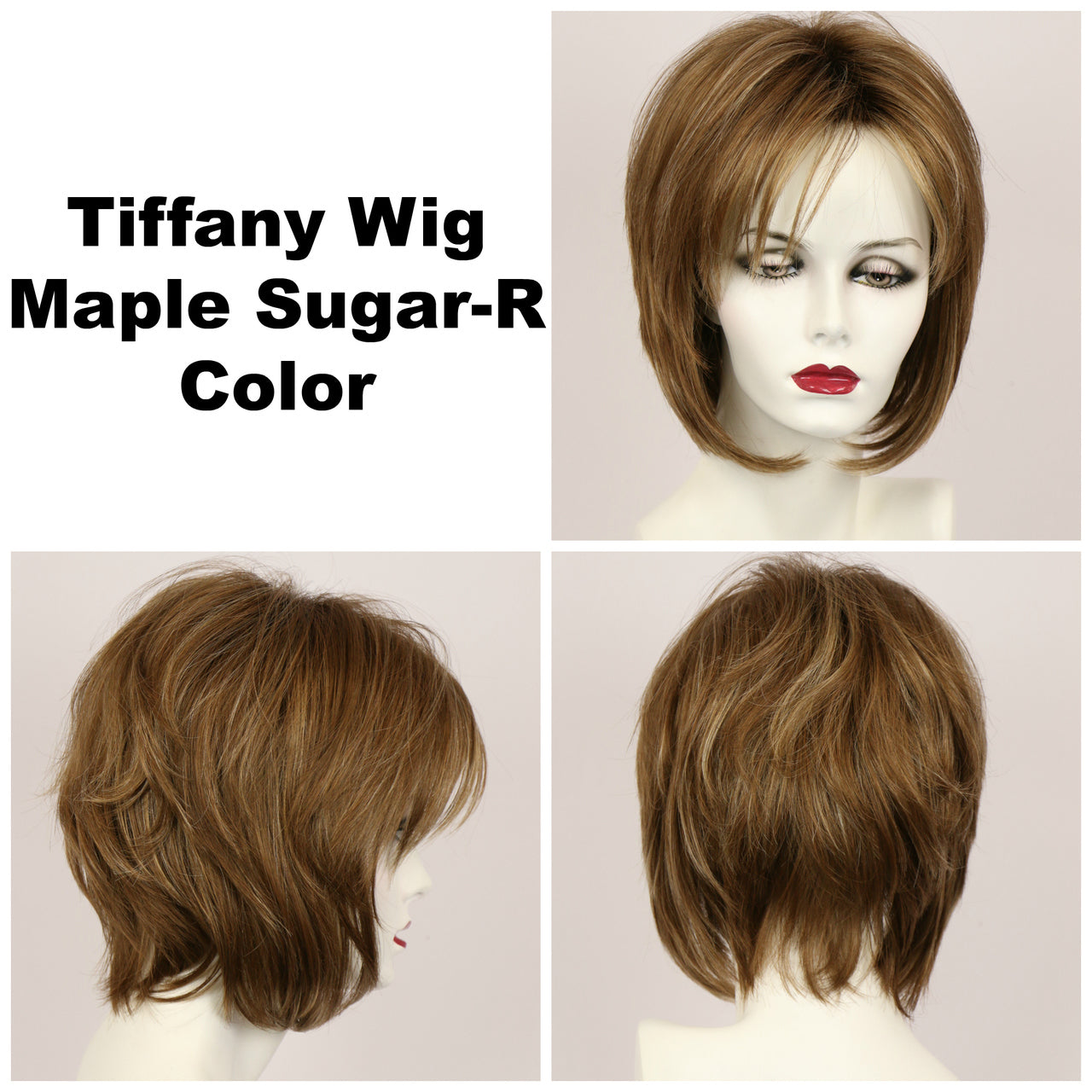 Tiffany Basic Cap with Roots (medium length wig) by Godiva's Secret