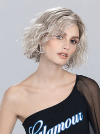 DANCE MONO PART by Ellen Wille in SILVER BLONDE ROOTED 60.23 | Pearl White and Lightest Pale Blonde Blend with Shaded Roots
