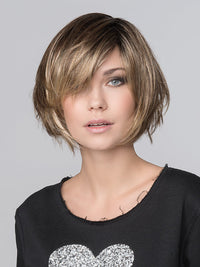 FRESH by ELLEN WILLE in LIGHT BERNSTEIN ROOTED 12.19.26 | Light Auburn, Light Honey Blonde, and Light Reddish Brown blend and Dark Roots