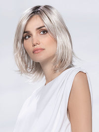 ICONE DELUXE in SILVER BLONDE ROOTED 60.23 | Pearl White and Lightest Pale Blonde Blend with Shaded Roots