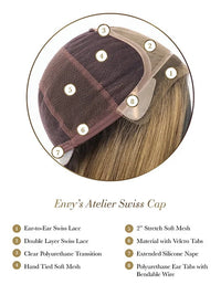 Maya by Envy | Synthetic Swiss Lace Front Hand Tied Wig | Mono Top