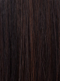 DARK CHOCOLATE ROOTED 4.33 | Darkest Brown Blended with Dark Auburn and Shaded Roots