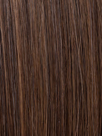 MOCCA ROOTED 830.9.27 | Medium Brown, Light Auburn and Medium Warm Brown with Dark Strawberry Blonde Blend and Shaded Roots