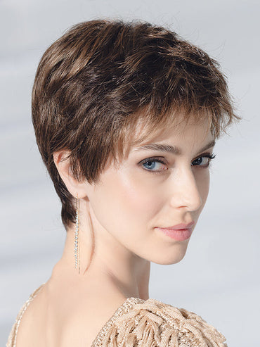 SPA SOFT by Ellen Wille in CHOCOLATE ROOTED 6.830 | Dark Brown and Medium Brown with Light Auburn Blend with Shaded Roots