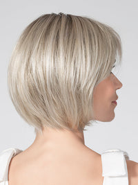 STAR DELUXE by Ellen Wille in SILVER BLONDE ROOTED 60.23 | Pearl White and Lightest Pale Blonde Mixed with Dark and Lightest Brown with Grey Blend and Shaded Roots